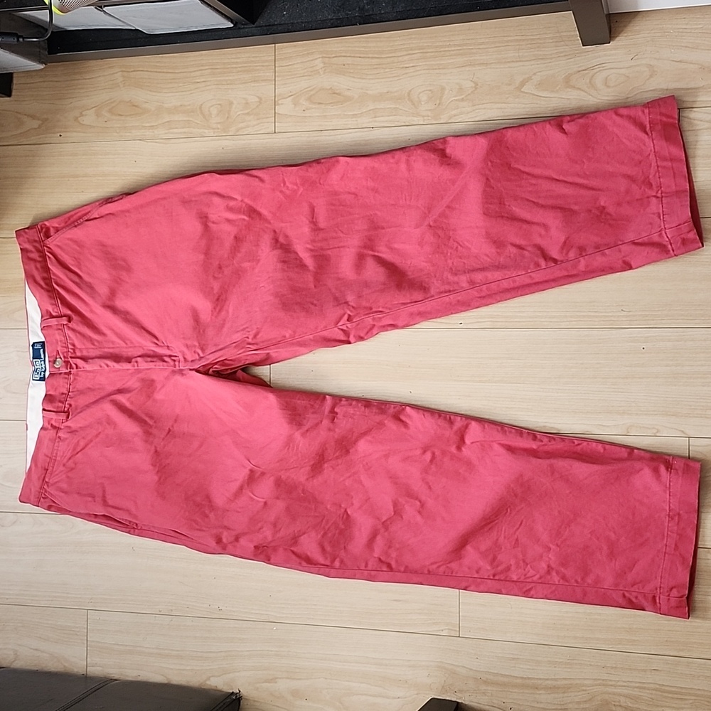 Polo by Ralph Lauren Size 36x30 Coral 5 Pocket Chino Pants